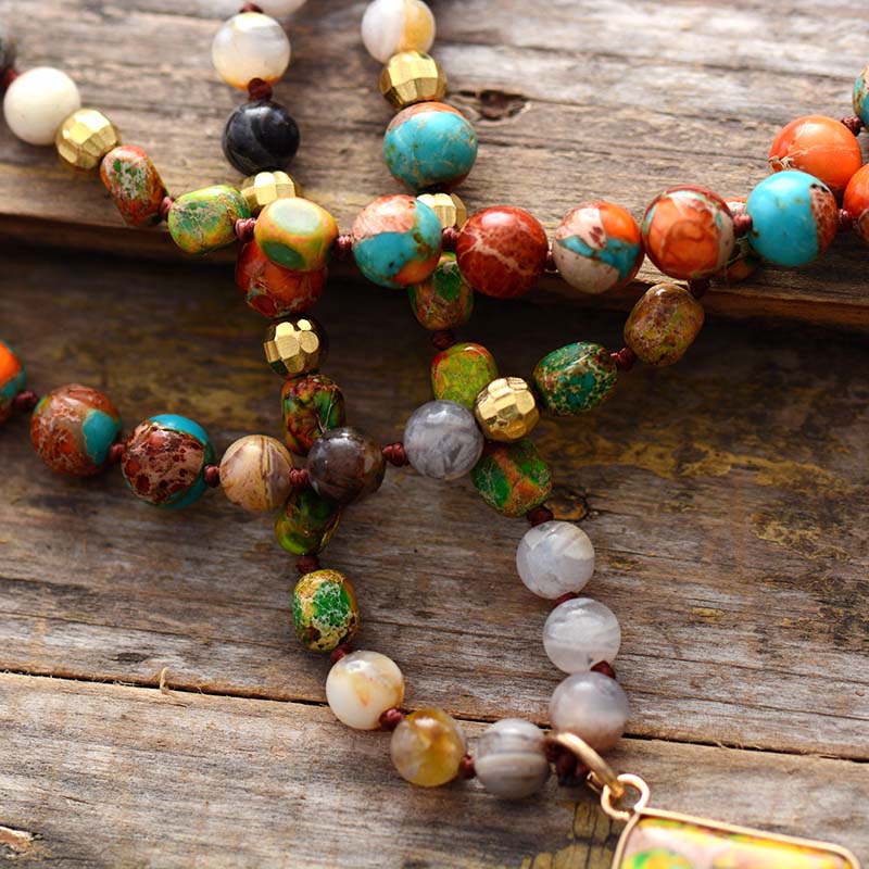 Intense Jasper Spiritual Necklace