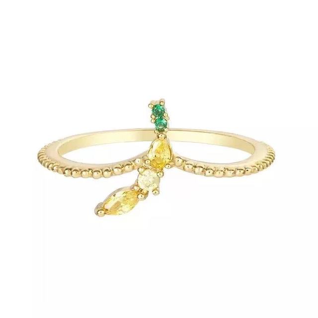 Dainty Sparkling Stackable Fruit Ring
