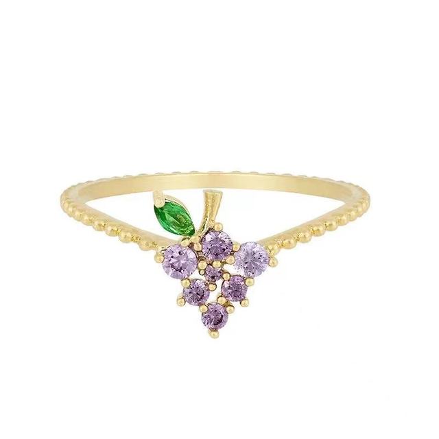 Dainty Sparkling Stackable Fruit Ring