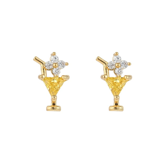 Candy Zircon Animal Stud Earrings