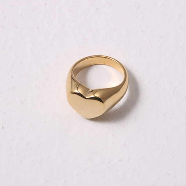 Open Close Heart Statement Ring