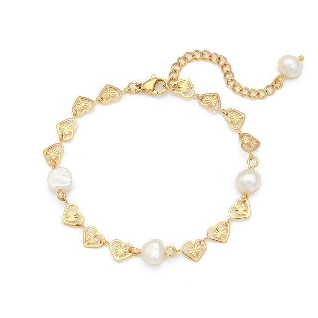 Delicate Hearts Pearl Celebration Necklace
