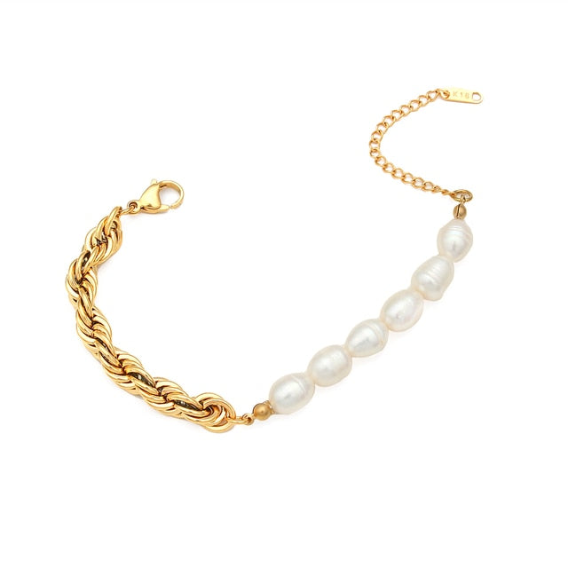 Splice Style Pearl Rope Chunky Necklace