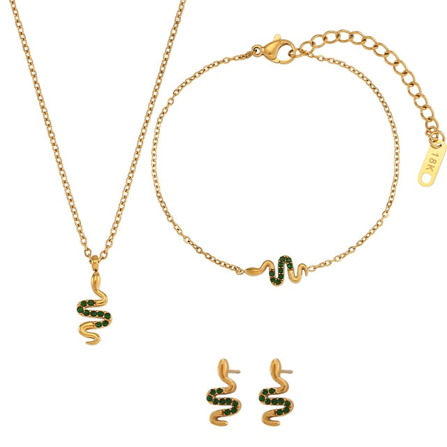 Snake Insignia Jewellery Set
