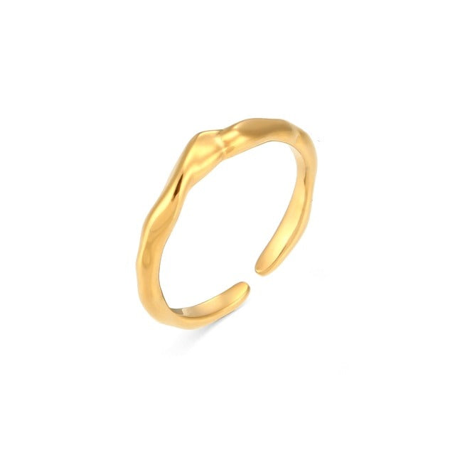 Snaggy Adjustable Gold Ring