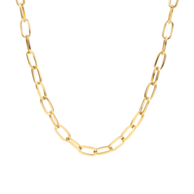 Classic Chain Link Gold Necklace