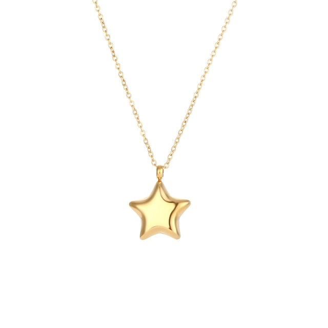 Polished Shape Accent Dainty Necklace