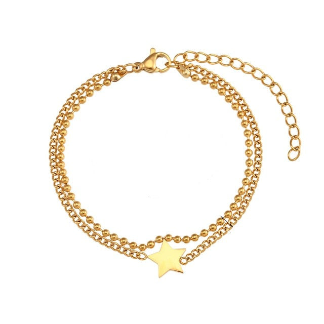 Double Layer Nature Life Bracelet