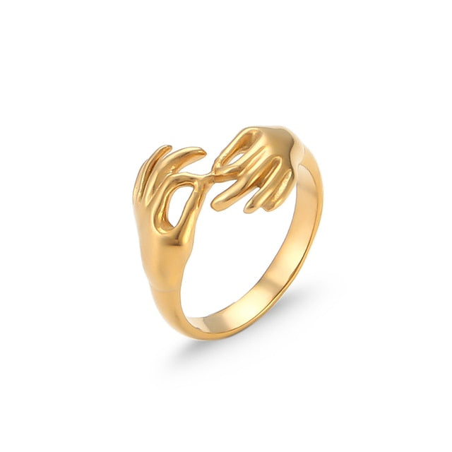 Hugging Art Deco Gold Ring